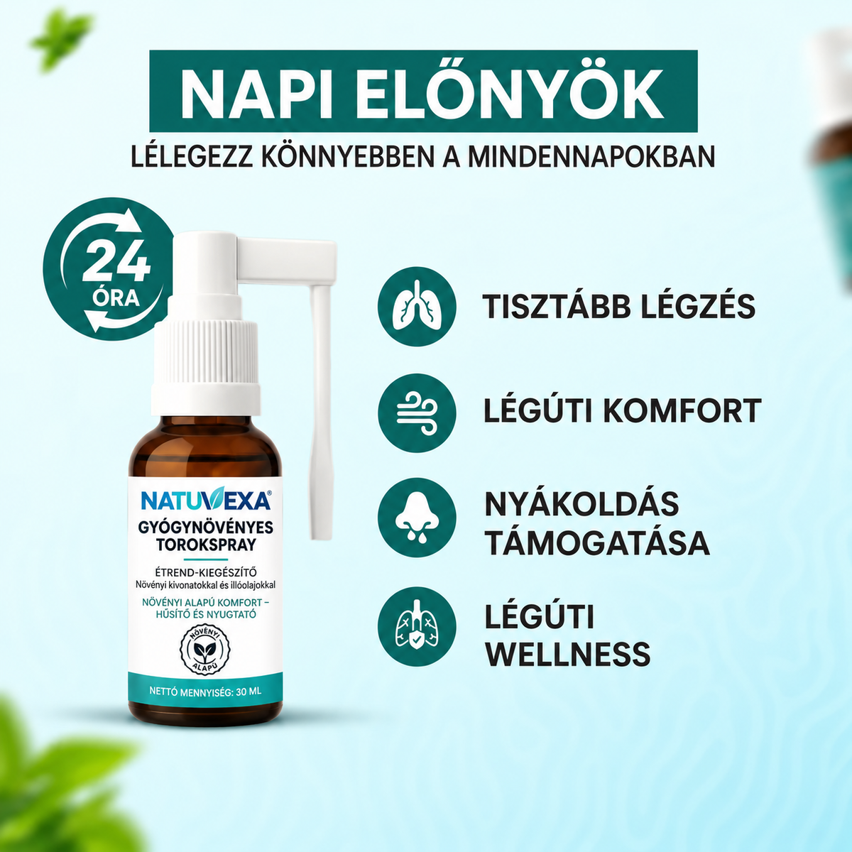NATUVEXA – Tüdőtisztító spray