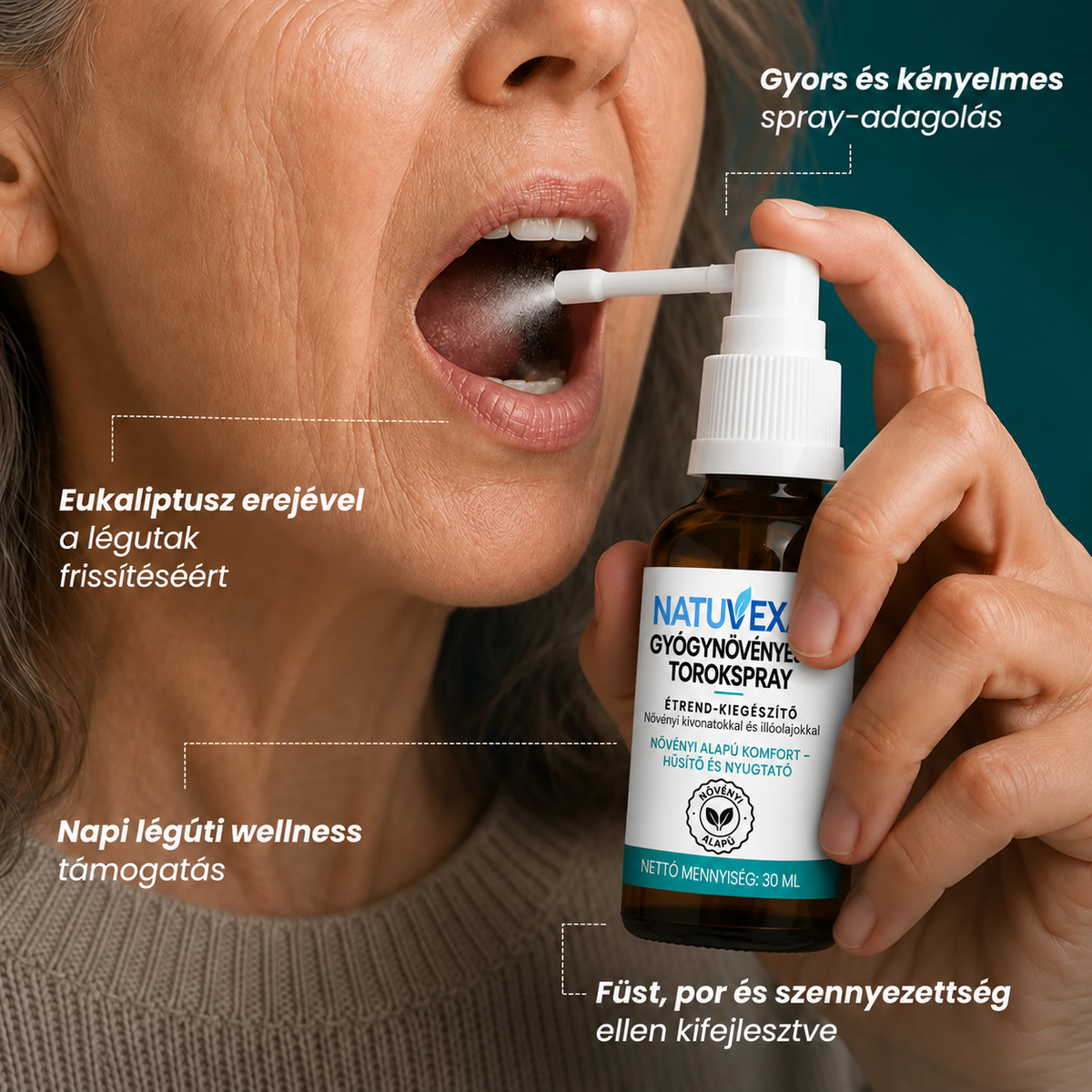 NATUVEXA – Tüdőtisztító spray